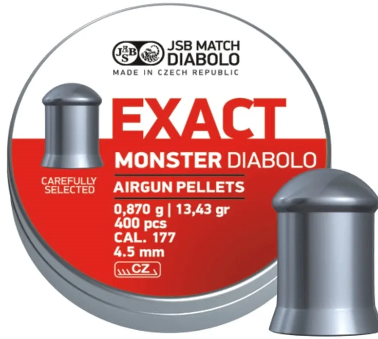 Фото Пули JSB Exact Monster Diabolo 4.52 мм 0.870 г (400 шт.) в интернет-магазине Nickhunter