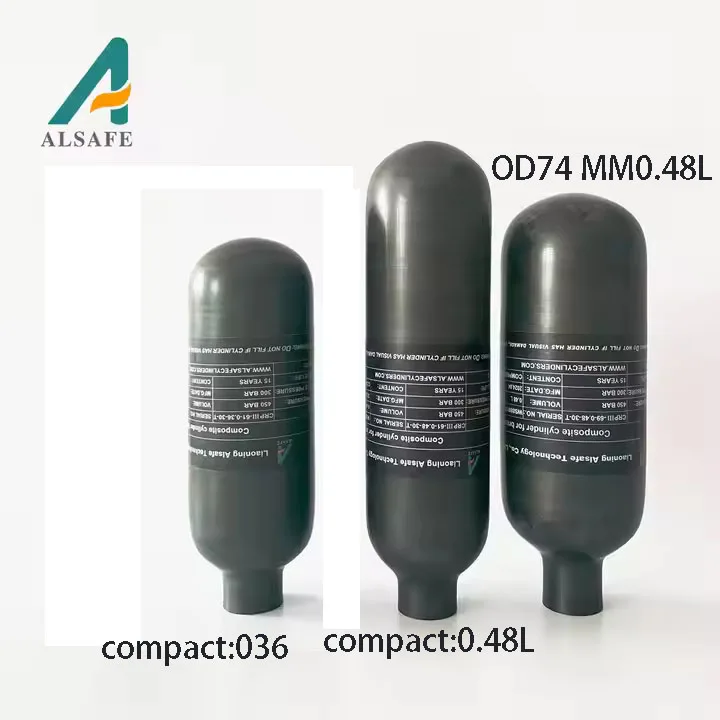 Матовая Колба 0,48 л 300 атм суперкомпакт для Леший 2 (ALSAFE)