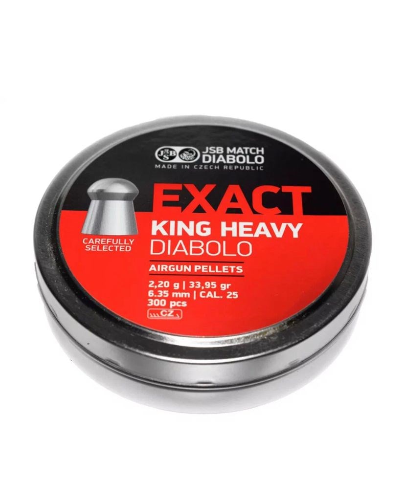 JSB Exact King Heavy Diabolo 6,35 мм — 2,2 г (300 шт.)