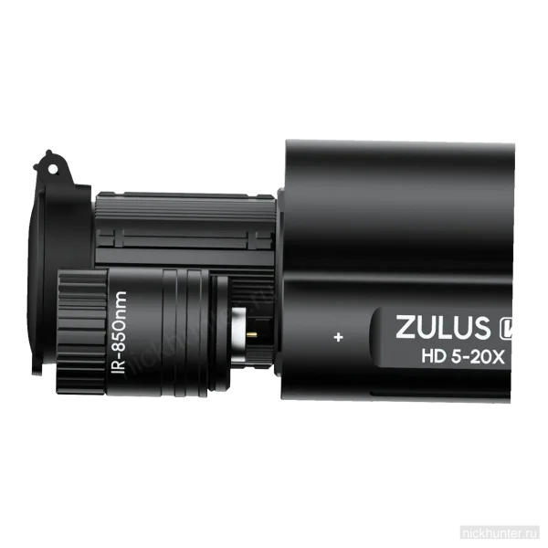 Цифровой прицел DNT ZULUS HD V2 5-20x с дальномером и баллистикой — объектив крупно