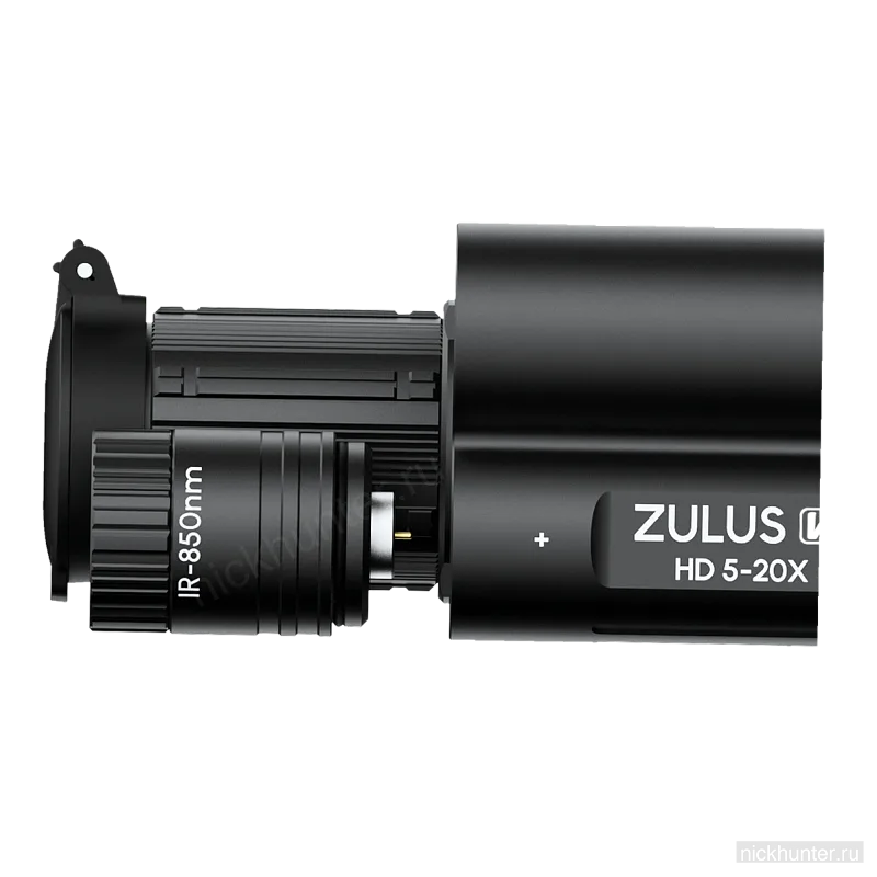 Цифровой прицел DNT ZULUS HD V2 5-20x с дальномером и баллистикой — объектив крупно