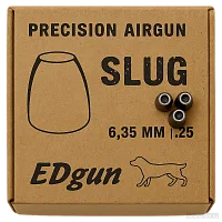 Коробка Edgun Slug 6.35 мм 2.13 г из крафт-картона с фирменной печатью