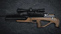 Jager SP Bullpup 5.5 мм полигонал — деревянная ложа и оптика в профиль