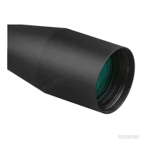 Объектив Discovery HD GEN2 4-24x50 крупным планом — зелёное просветление линзы