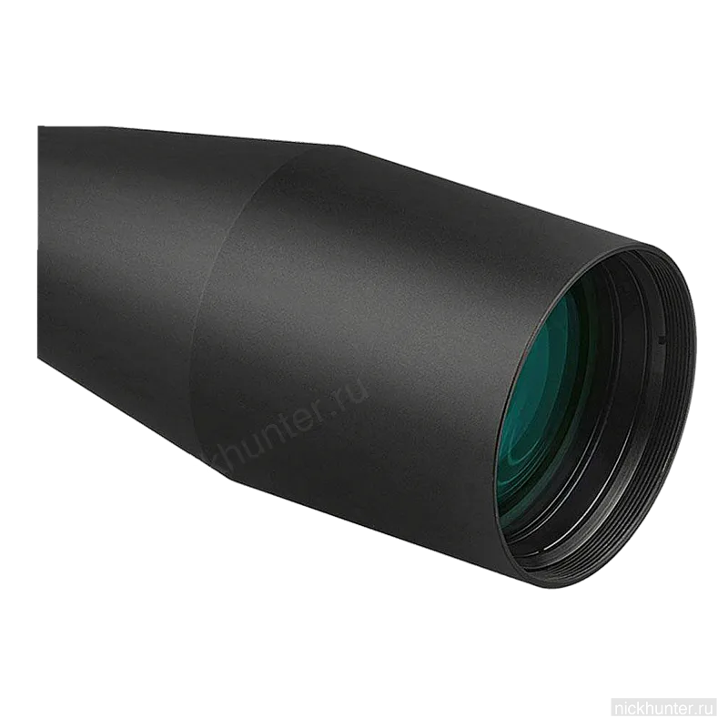 Объектив Discovery HD GEN2 4-24x50 крупным планом — зелёное просветление линзы
