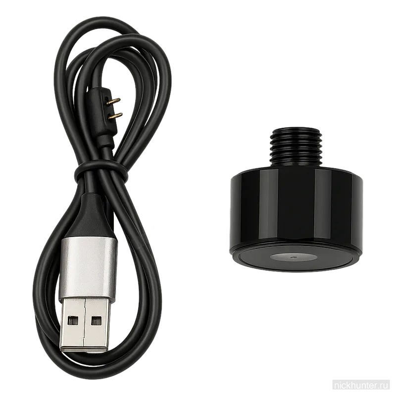 Цифровой манометр G1/8 и USB-кабель для зарядки в комплекте