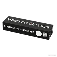 Заводская коробка Vector Optics Continental 5-30x56 FFP с наклейкой и QR-кодом