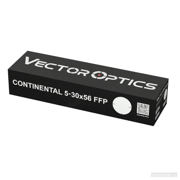 Заводская коробка Vector Optics Continental 5-30x56 FFP с наклейкой и QR-кодом