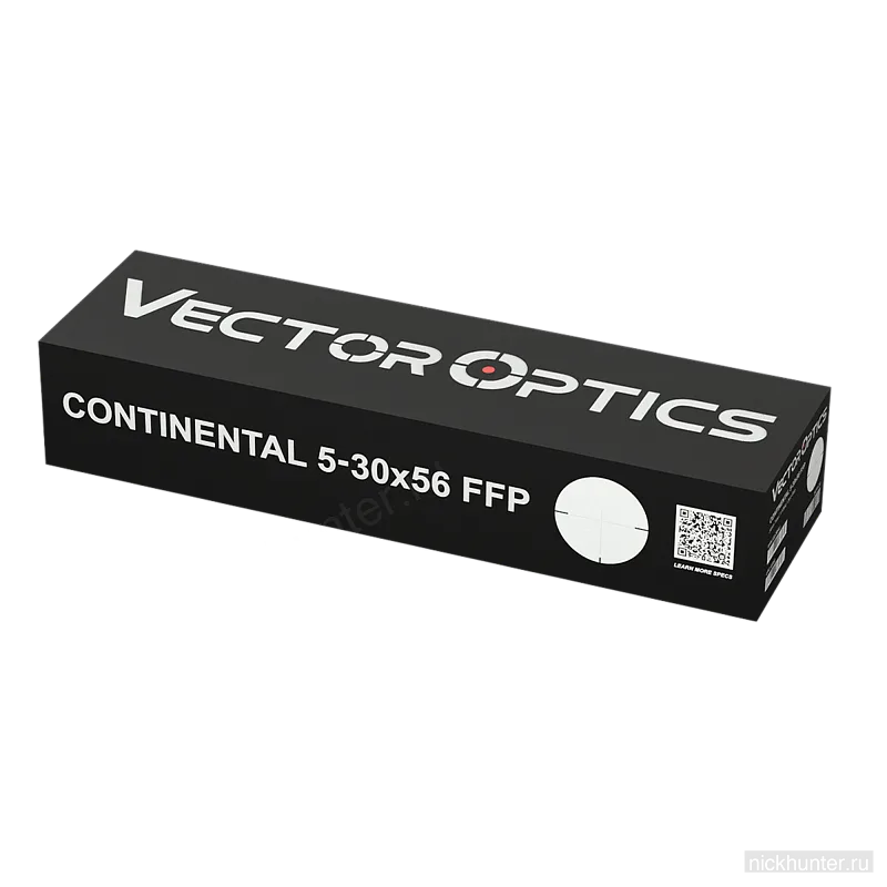 Заводская коробка Vector Optics Continental 5-30x56 FFP с наклейкой и QR-кодом