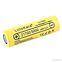 Аккумулятор 21700 LiitoKala Lii-50E 5000 мАч с плоским контактом, вид сбоку
