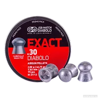 JSB Exact Diabolo 7.62 мм в промоупаковке — три пули стоят перед банкой