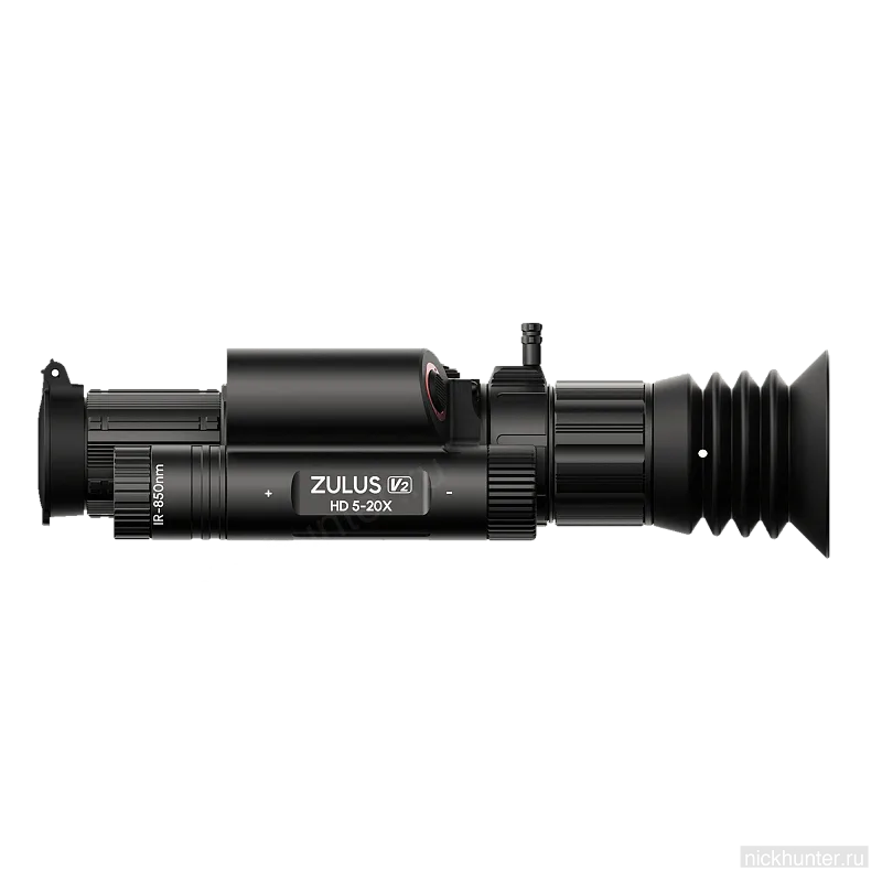 Цифровой прицел DNT ZULUS HD V2 5-20x с дальномером и баллистикой — вид сбоку