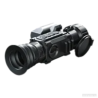 Pard SA62-45 LRF сверху: блок дальномера и откинутая крышка объектива