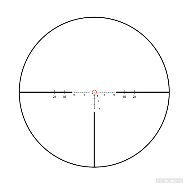 Оптический прицел Vector Optics Continental x6 1-6x24 Tactical LPVO — прицельная сетка