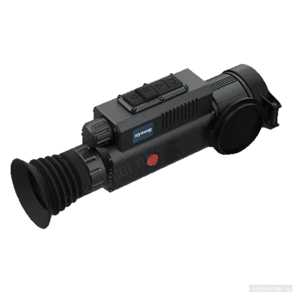 Sytong MM06-50 LRF в профиль: наглазник, клавиши и колесо фокуса
