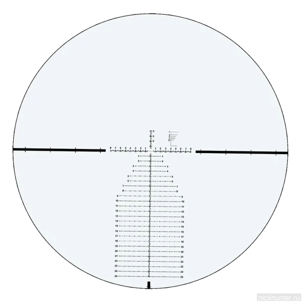 Оптический прицел Vector Optics Continental x6 4-24x56 FFP FDE 34mm — прицельная сетка
