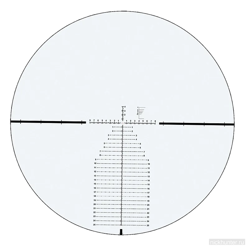 Оптический прицел Vector Optics Continental x6 4-24x56 FFP FDE 34mm — прицельная сетка