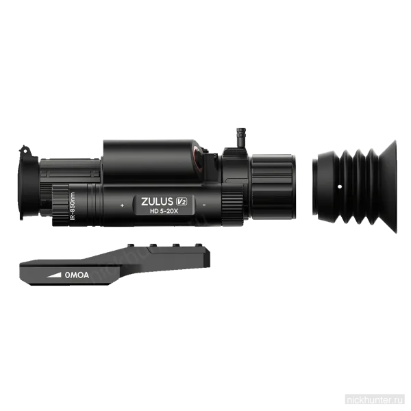 Цифровой прицел DNT ZULUS HD V2 5-20x с дальномером и баллистикой — комплектация
