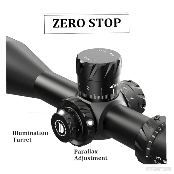 Оптический прицел Discovery HD GEN2 5-30x56 SFIR ZS (труба 34 мм) — вид с окуляра