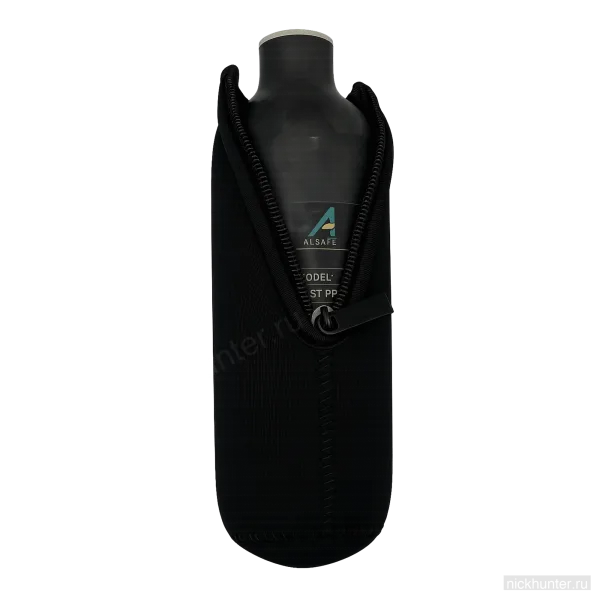 Чехол на молнии для колбы Alsafe 0,36 л Compact, надетый на баллон