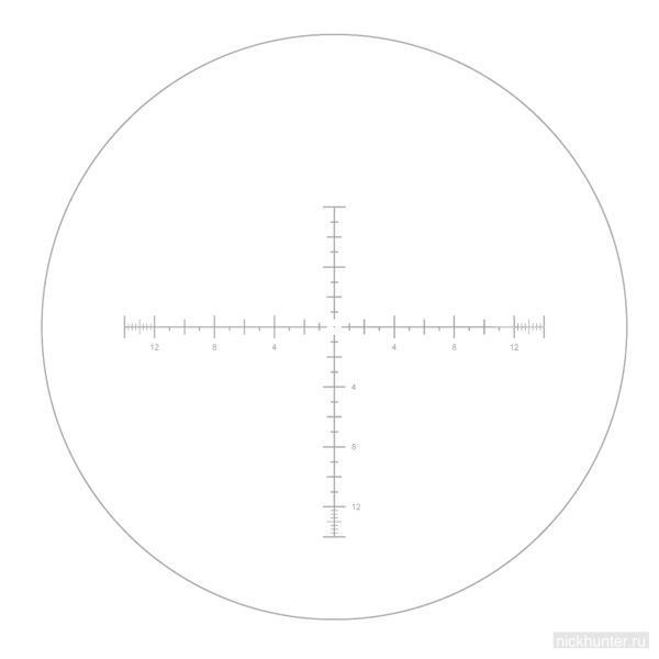 Оптический прицел Vector Optics Continental x8 6-48x56 ED MOA Tactical — прицельная сетка