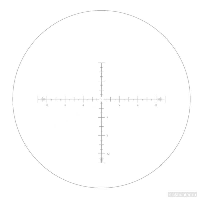 Оптический прицел Vector Optics Continental x8 6-48x56 ED MOA Tactical — прицельная сетка