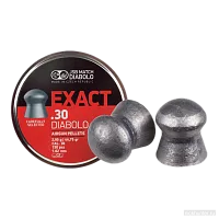 Банка JSB Exact Diabolo калибра 7.62 мм 2.9 г с пулями на переднем плане