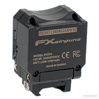 Табличка FX Pocket Chronograph v2 с моделью PCKV2 и ёмкостью аккумулятора