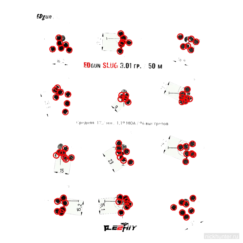 Пули Edgun Slug 7.62 мм 3.01 г (слаг) — упаковка