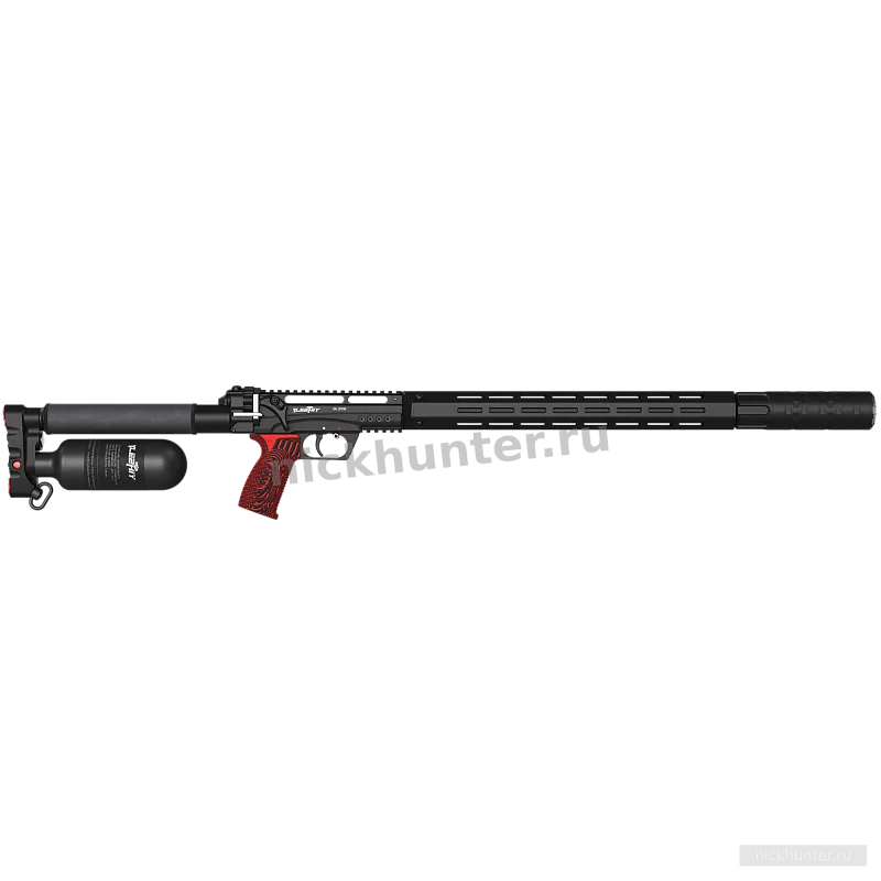 EDgun Леший 2 BEGEMOT с гладким цевьём и колбой 0,35 л, ствол 600 мм — вид слева