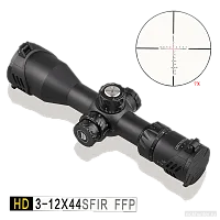 Оптический прицел Discovery HD GEN2 3-12x44 SFIR FFP (труба 30 мм) — вид сбоку