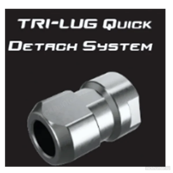 Гайка BEGEMOT TRI-LUG M14×1,25 на фирменной подложке Tri-Lug Quick Detach System