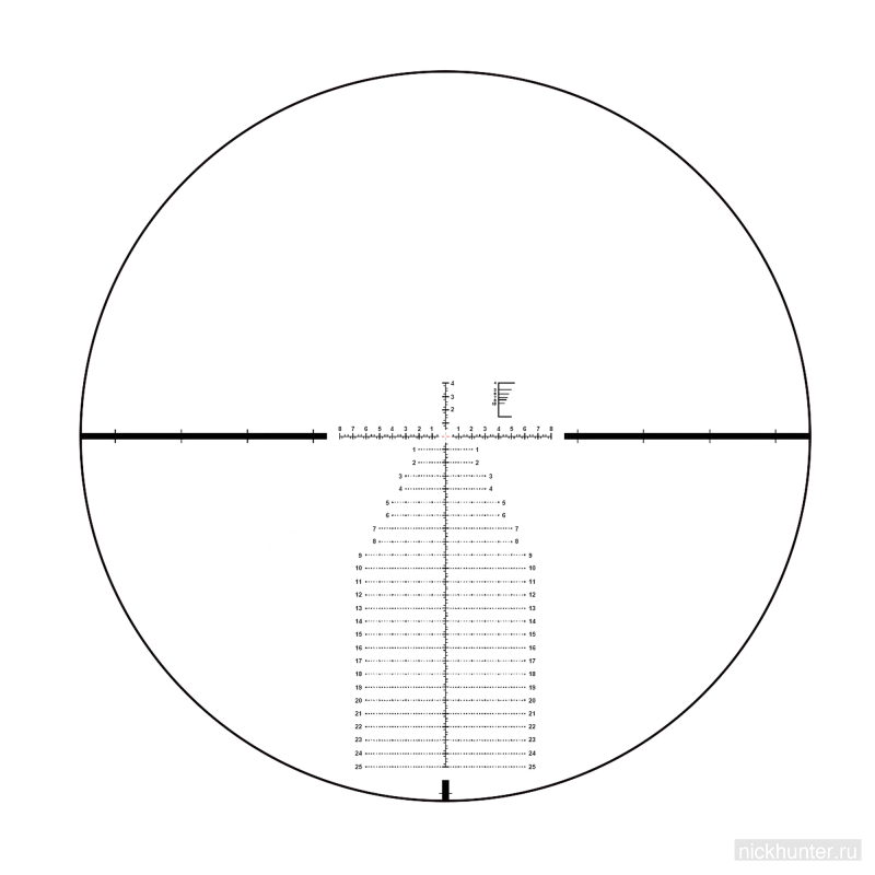 Оптический прицел Vector Optics Continental x6 4-24x56 FFP VEC-MBR 34mm — прицельная сетка