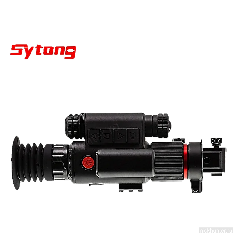 Sytong HT-70 LRF со стороны наглазника: кнопки управления и ИК-осветитель