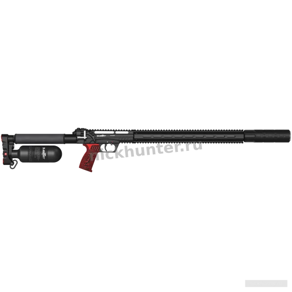 EDgun Леший 2 BEGEMOT с цевьём Weaver и колбой 0,35 л, ствол 600 мм — вид слева