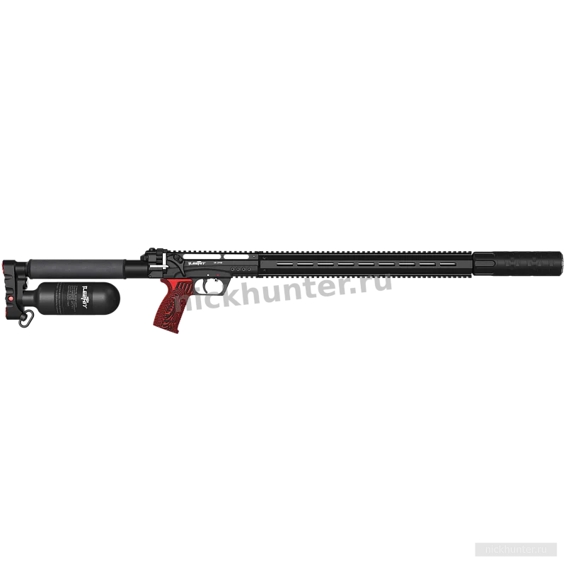EDgun Леший 2 BEGEMOT с цевьём Weaver и колбой 0,35 л, ствол 600 мм — вид слева