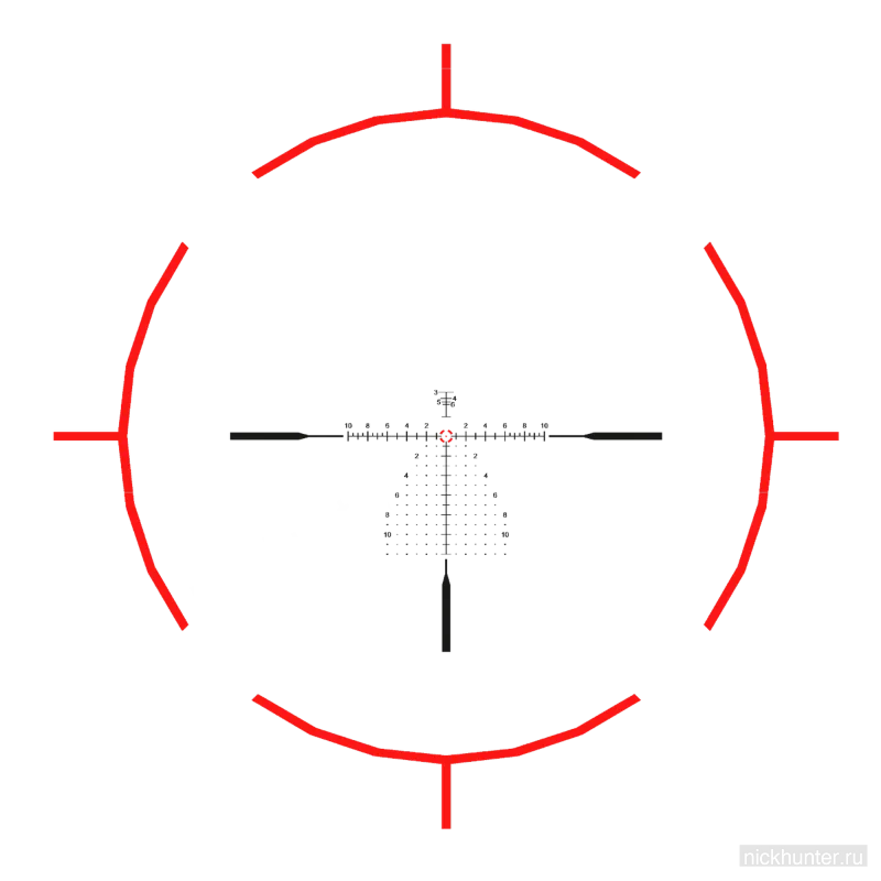 Оптический прицел Vector Optics Continental x6 2-12x44 RAR FFP 34мм — прицельная сетка