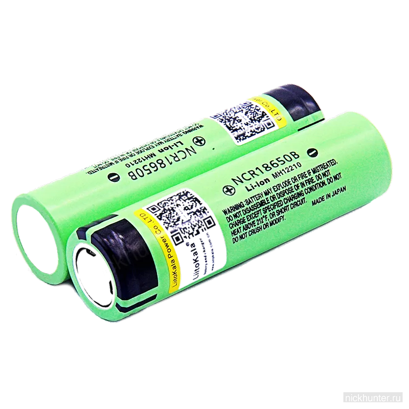 Аккумулятор 18650 LiitoKala Li-ion 3.7В 3400mAh до 10А — вид сбоку