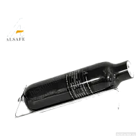 Колба Alsafe 0,22 л с наклейкой характеристик, снятая под углом