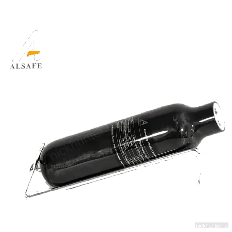 Колба Alsafe 0,22 л с наклейкой характеристик, снятая под углом