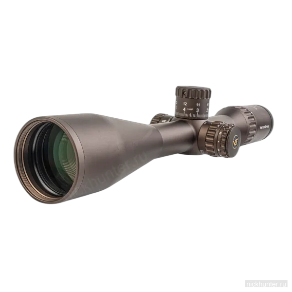 Continental x6 4-24x50 Coyote FDE под углом: зелёное просветление объектива