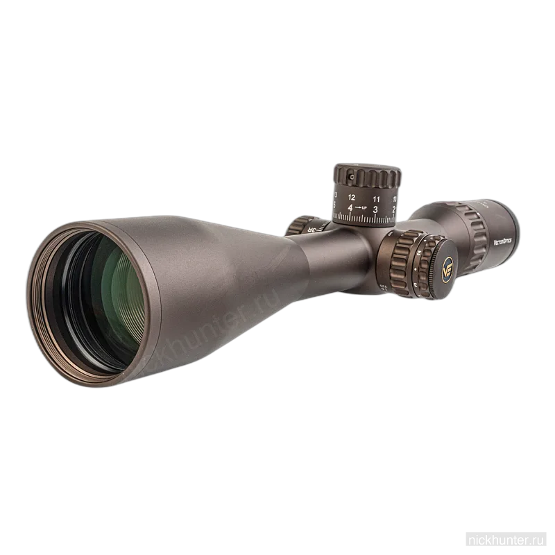Continental x6 4-24x50 Coyote FDE под углом: зелёное просветление объектива