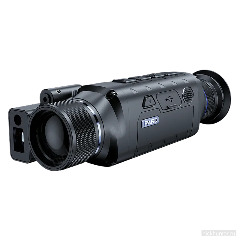 Pard Leopard 480 LRF в развороте: блок дальномера и колесо фокуса